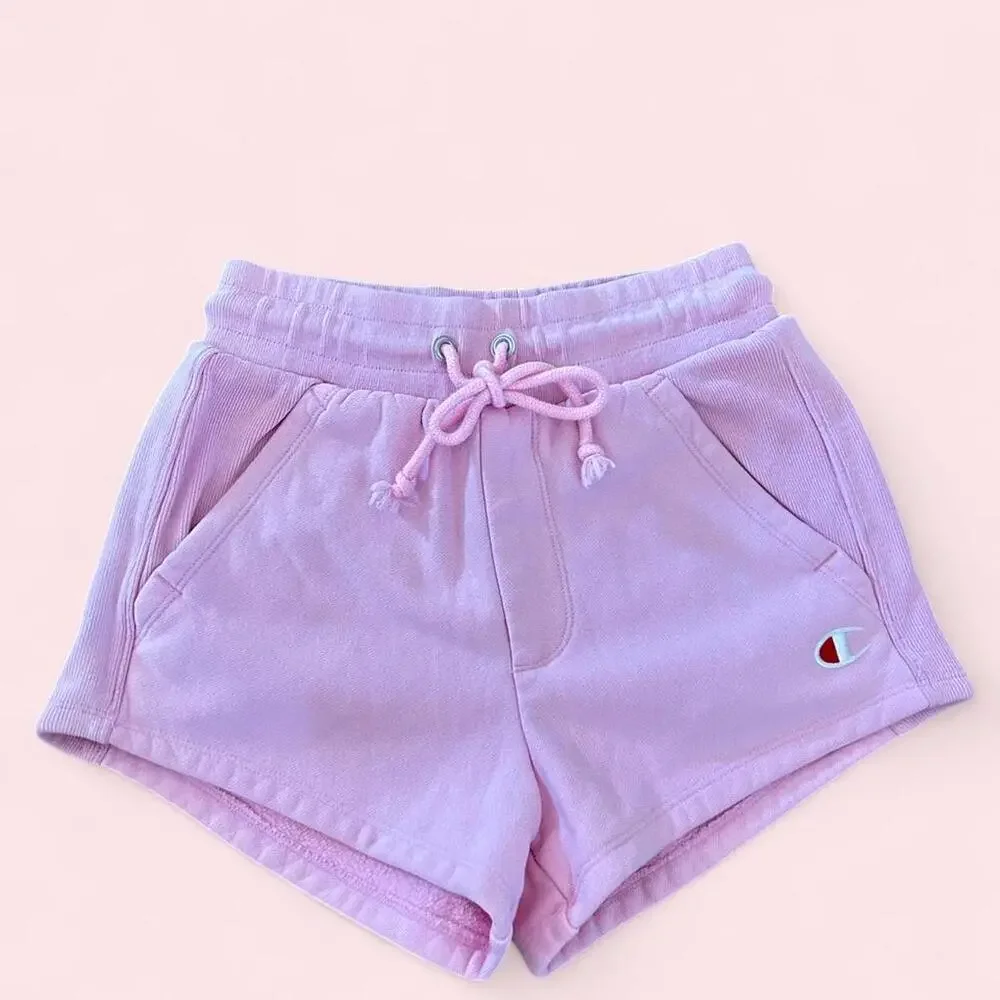 Pink Champion sweat shorts in XS